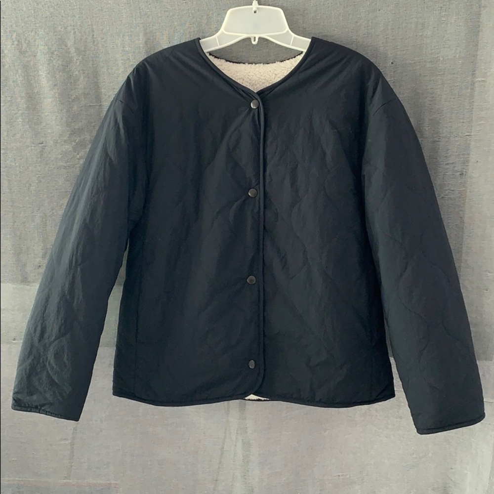 Uniqlo Pile-Lined Fleece Quilted Reversible Jacket